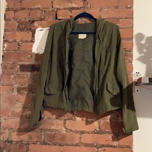 Army Green Velvety Jacket